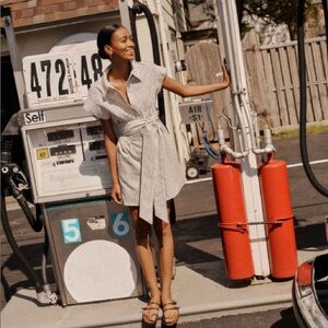 TUCKERNUCK
Linen Stripe Mini Callie Dress